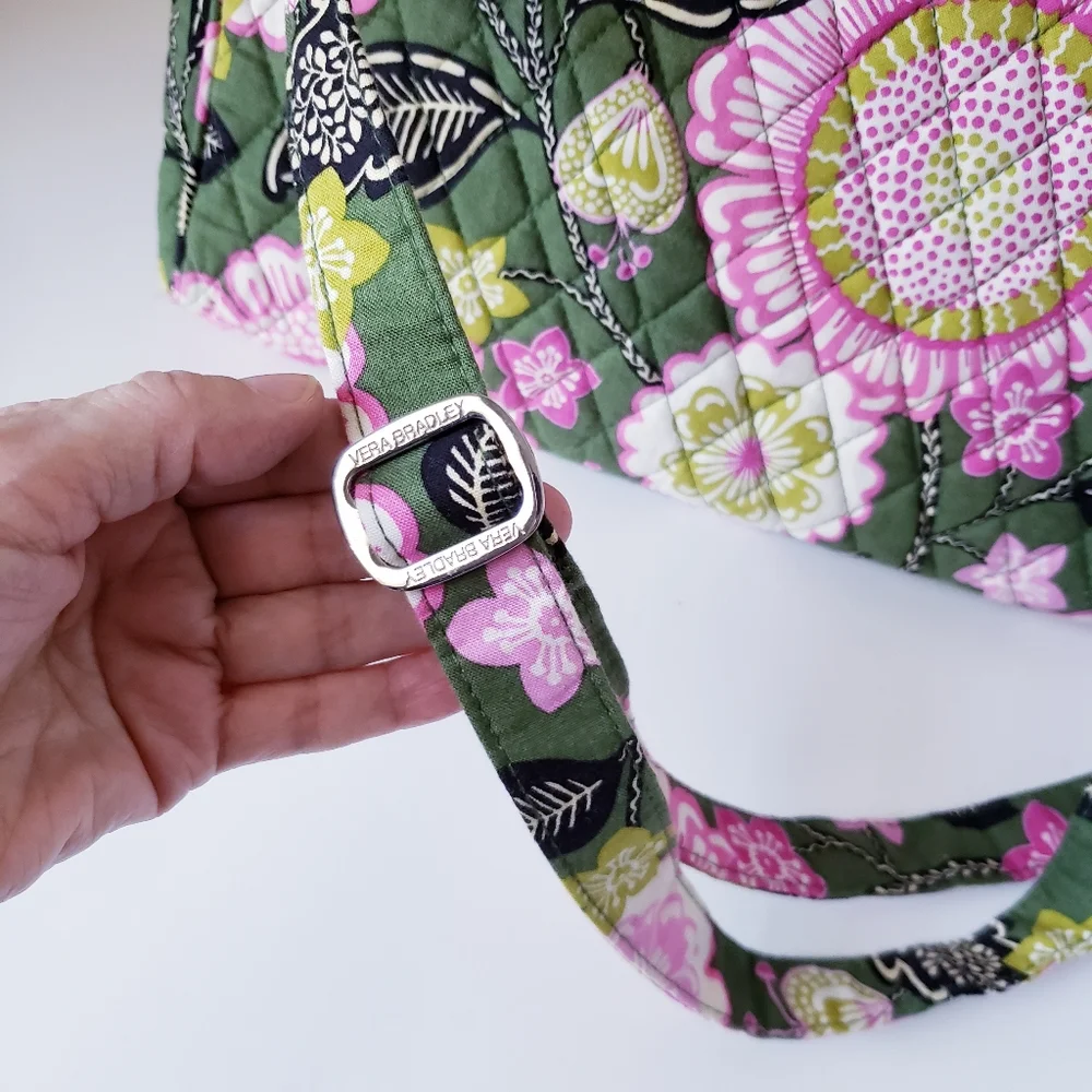 Vera Bradley Retired Olivia Pink Laptop Messenger Bag